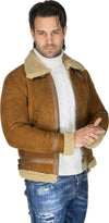 Franco---Giacca-Uomo-Beige-in-vero-montone-Shearling