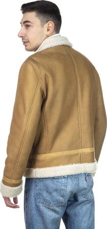 Franco---Giacca-Uomo-Cuoio-in-vero-montone-Shearling