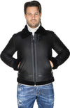 Franco---Giacca-Uomo-Nero-in-vero-montone-Shearling