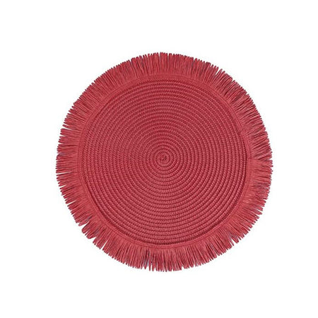 Tovaglietta rotonda in carta intrecciata da tavolo Ø 38 cm