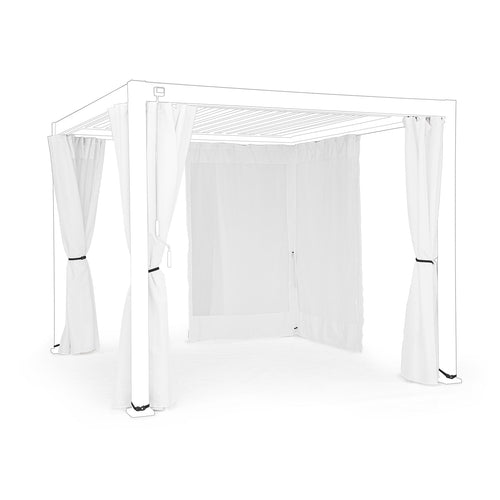 Set 4 Teli laterali con zanzariera per pergola Bioclimatica