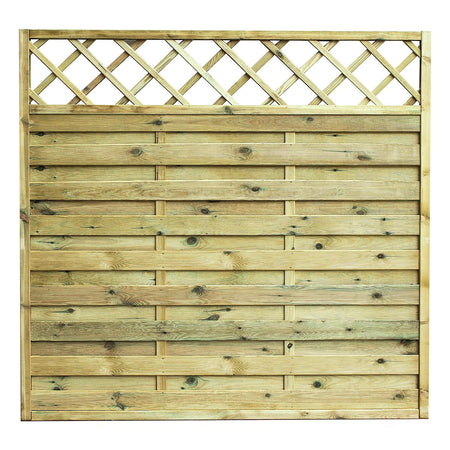 Pannello grigliato "Lasa" rettangolare in legno di pino naturale con barriera per recinzioni giardino e terrazzo