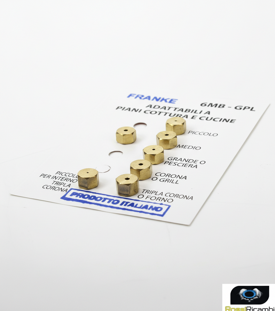 NARDI UGELLI INIETTORI CUCINA 4 FUOCHI GAS GPL FILETTO 5 MA