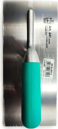 Frattone americano liscio in acciaio con manico in gomma 12 x 28 cm Fai da te/Utensili elettrici e a mano/Utensili a mano/Utensili per muratura e piastrellatura/Cazzuole/Cazzuole di finitura La Zappa - Altamura, Commerciovirtuoso.it