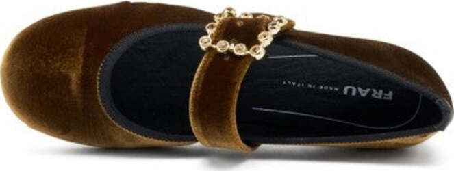 Frau-ballerina-marrone-in-velluto-con-fibbia-69G2