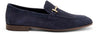 Frau Mocassino Uomo in Camoscio Blu Mocassini Eleganti Scamociati Mocassino in Pelle Scamosciata Con Morsetto Nuova Coll.
