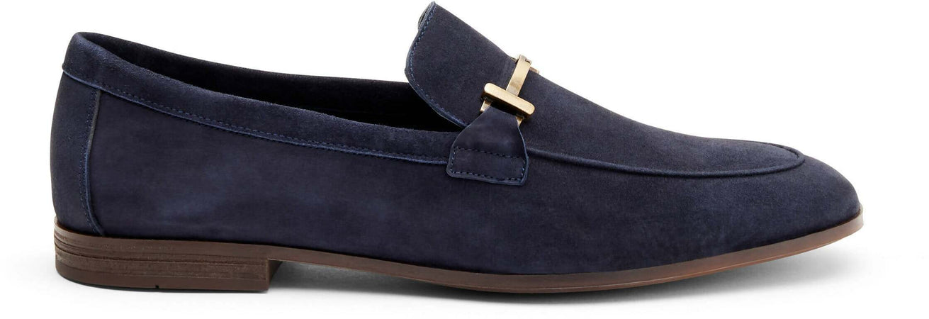 Frau Mocassino Uomo in Camoscio Blu Mocassini Eleganti Scamociati Mocassino in Pelle Scamosciata Con Morsetto Nuova Coll.