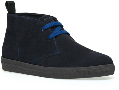 Frau Polacchino Uomo in Pelle Scamosciata Blu Polacchino Casual a 2 Fori Con Lacci Blu Collezione Aut/ Inv 2022/2023