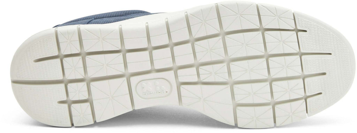 Frau Scarpe Uomo Sneakers Punzonata Blu Con Lacci Nuova Collezione