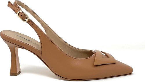 FRAU-sling-back-in-pelle-cuoio-82M2