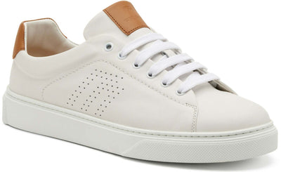 Frau Sneakers Uomo Bianche 28 M3 in Pelle Lacci Suola in Gomma