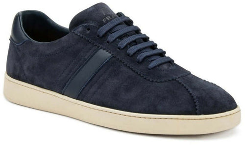 Frau Sneakers Uomo Camoscio Blu 24B3 Scarpe in Pelle Suola in Gomma