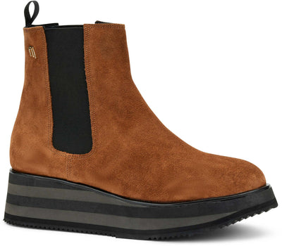 Frau Stivaletti Beatles Donna In Pelle / Camoscio Stivaletto Basso Suola Platform 5.5cm Nuova Collezione