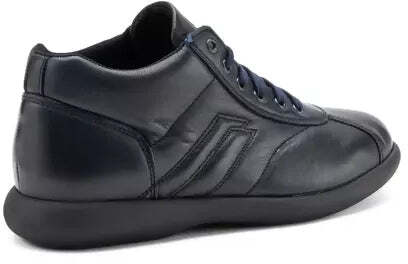 Frau uomo sneakers casual alta in pelle