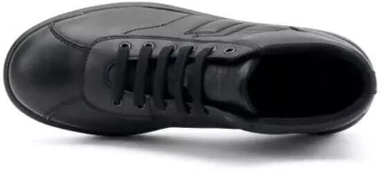 Frau uomo sneakers casual alta in pelle