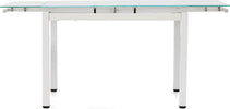 FREDERICK---tavolo-da-pranzo-moderno-allungabile-in-metallo-e-vetro-cm-70x110/140/170x75-h-Bianco-Milani-Home