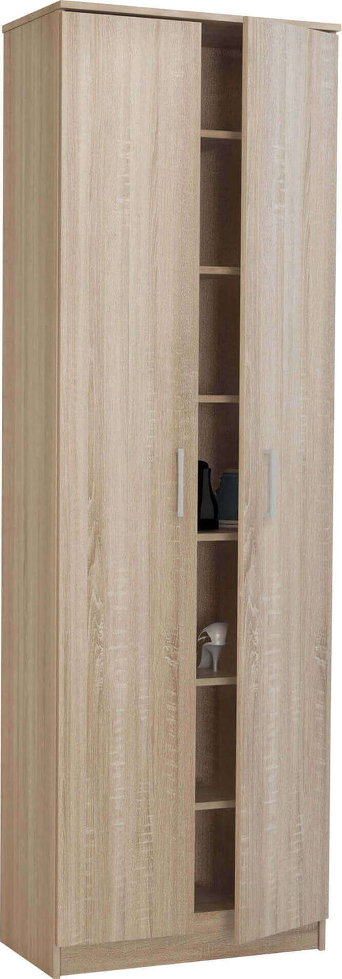FREDIS---armadio-scarpiera-con-7-scaffali-Quercia-Chiaro-Milani-Home