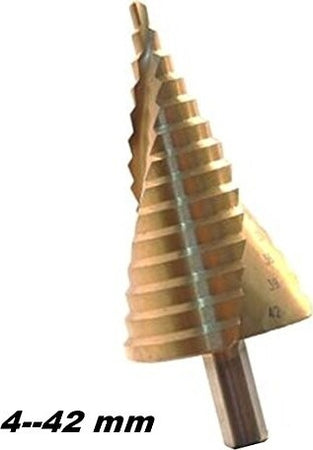 Fresa A Gradini Scalini Conica Hss 4-42mm Allargafori Punta Per Metallo Fai da te/Utensili elettrici e a mano/Accessori per utensili elettrici/Accessori per frese verticali/Punte per frese verticali/Punte per falegnameria Trade Shop italia - Napoli, Commerciovirtuoso.it