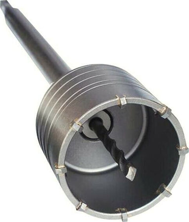 Fresa-A-Tazza-110-Mm-Carotatrice-Muro-Asta-Prolunga-35-Cm-Per-Trapano-Sds-Plus-Tools