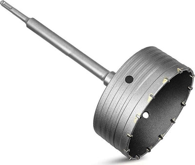 Fresa-A-Tazza-160-Mm-Carotatrice-Muro-Asta-Sds-Plus-50-Cm-Prolunga-Da-Trapano-Tools