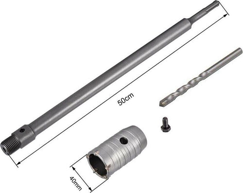 Fresa-A-Tazza-40-Mm-Asta-Prolunga-50-.-Cm-Per-Trapano-Attacco-Sds-Plus-Tools