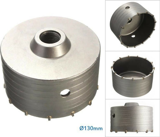 Fresa-Da-Trapano-130-Mm-Tazza-Carotatrice-X-Forare-Muro-Cemento-Tools