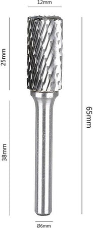 Fresa-Da-Trapano-25-Mm-Gambo-6mm-Punta-Rotante-Per-Intaglio-Legno-Acciaio-Ferro-Axe1225m06-Tools