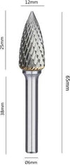 Fresa-Da-Trapano-25-Mm-Gambo-6mm-Punta-Rotante-Per-Intaglio-Legno-Acciaio-Ferro-Gx1225m06-Tools