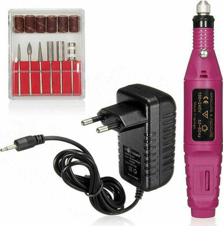 FRESA ELETTRICA PER MANICURE E PEDICURE TRAPANO UNGHIE NAIL ART CON 6 ACCESSORI Bellezza/Manicure e pedicure/Strumenti e accessori/Frese per unghie Zencoccostore - Formia, Commerciovirtuoso.it