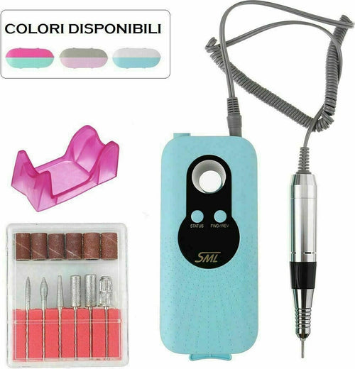 FRESA Elettrica PORTATILE Per Manicure e Pedicure Trapano UNGHIE NAIL ART SML M6 Bellezza/Manicure e pedicure/Strumenti e accessori/Frese per unghie Zencoccostore - Formia, Commerciovirtuoso.it