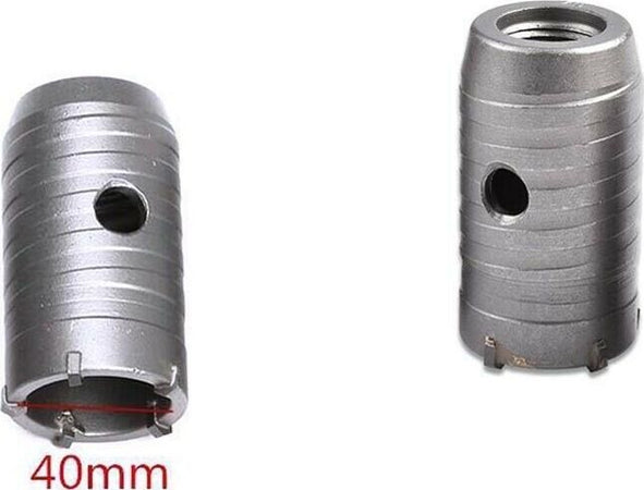Fresa-Muro-40mm-Carotatrice-Tazza-40-Mm-Asta-Prolunga-60cm-Sds-Plus-Per-Trapano-Tools