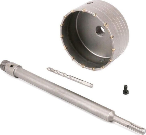 Fresa-Muro-A-Tazza-125-Mm-Asta-Prolunga-60-Cm-Attacco-Trapano-Sds-Plus-Tools