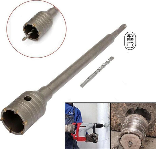 Fresa-Muro-Carotatrice-Tazza-50-Mm-Asta-Attacco-Sds-Plus-60cm-Trapano-Tools