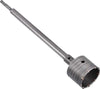 Fresa-Muro-Cemento-A-Tazza-75-Mm-Asta-Prolunga-50-Cm-Attacco-Trapano-Sds-Plus-Tools