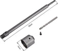 Fresa-Per-Muro-A-Tazza-70-Mm-Asta-Prolunga-50-Cm-Per-Trapano-Attacco-Sds-Plus-Tools