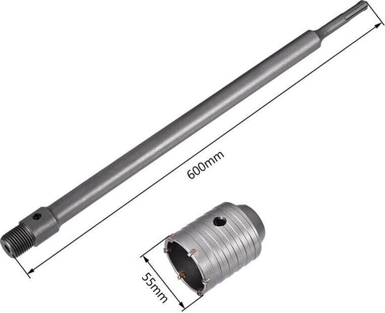 Fresa-Per-Muro-Tazza-55-Mm-Asta-Prolunga-60-Cm-Attacco-Sds-Plus-Da-Trapano-Tools
