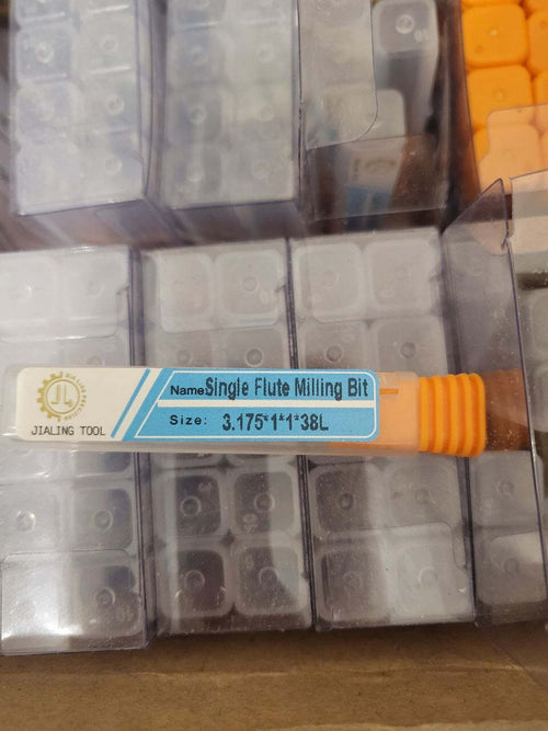 FRESATRICE PUNTE PER CNC 1 FLAUTO MILLING CUTTER PLEXI LEGNO PLASTIC DIAM 1 H1
