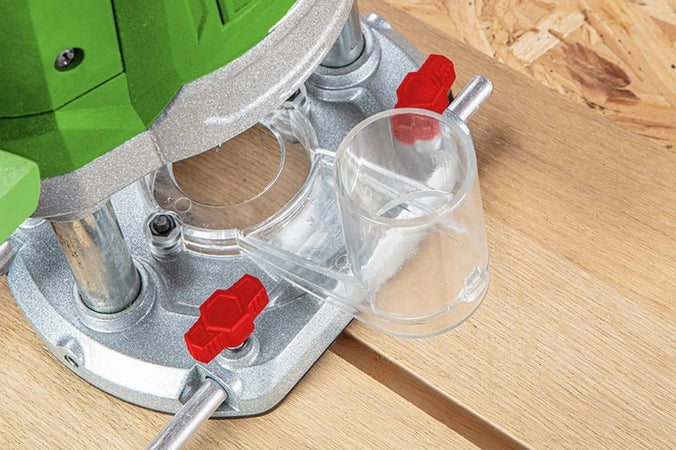 Fresatrice verticale con impugnatura ergonomica antiscivolo e base in alluminio