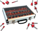 Frese-Legno-Gambo-8-Mm-X-Pantografo-Cornici-Set-Kit-35-Fresa-In-Valigetta-Tools