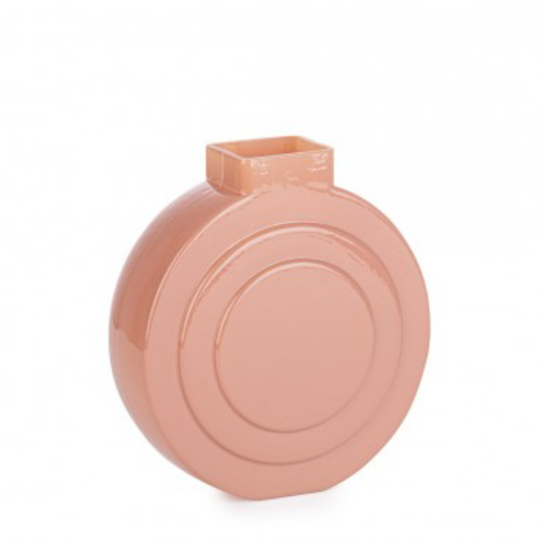 Vaso frey tondo in vetro salmone 15,5x6x16,5h