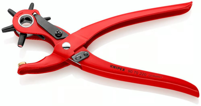 Pinza fustellatrice in acciaio speciale per fori cuoio