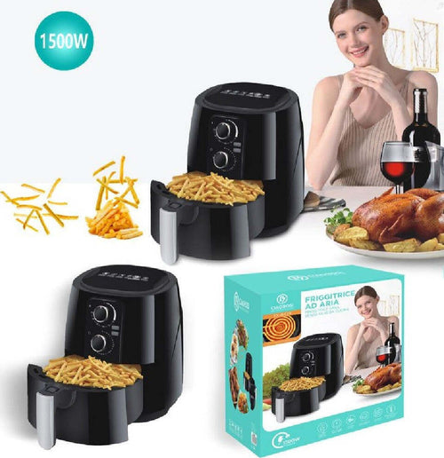 Friggitrice Ad Aria Calda Senza Olio Capacit? 5,5 Litri 1500 Watt Cucina Tx-8439 Casa e cucina/Elettrodomestici per la cucina/Friggitrici Trade Shop italia - Napoli, Commerciovirtuoso.it