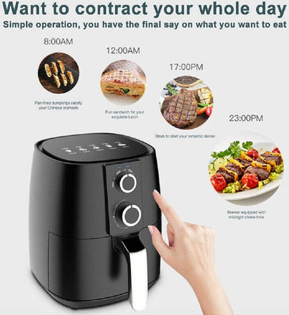 Friggitrice Ad Aria Calda Senza Olio Capacit? 5,5 Litri 1500 Watt Cucina Tx-8439 Casa e cucina/Elettrodomestici per la cucina/Friggitrici Trade Shop italia - Napoli, Commerciovirtuoso.it