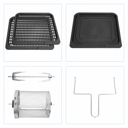 Friggitrice ad aria elettrica ideale per tutti i tipi di frittura, capacità 12 litri