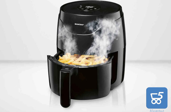 Friggitrice ad Aria SilverCrest 2,2 L 1400 W 200°C Schermo LED 8 Programmi