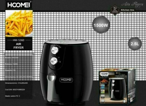 Friggitrice-aria-calda-HOOMEI-air-fryer-HM-5360-1500W-cottura-senza-olio-2.5L