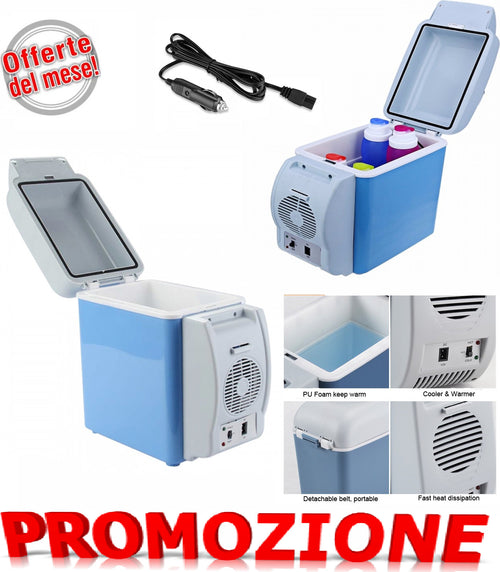 Frigo-12V-Portatile-2-IN-1-Caldo-Freddo-7,5-Litri-Auto-Camper-da-Viaggio-Portati