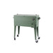 Frigo doppio contenitore con rotelle colore verde