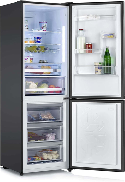Frigorifero Combinato TOTAL NO FROST Inverter 317 Litri Alto 185.5 Inox Severin KGK 8942