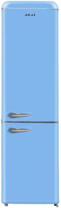 Frigorifero Combinato Vintage Retro AKAI CLASS300KBL 184x55 cm cl. F Blu